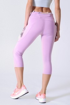 Women's High Rise 5-Pocket Activewear Capri Leggings style 3