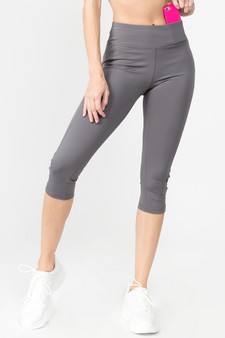 Women's Active Lattice Capri Cutout Workout Leggings (Small only) style 2