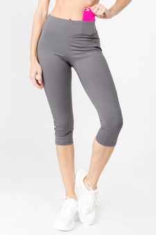 Women's Active Lattice Capri Cutout Workout Leggings (Small only) style 4