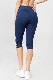 Women's Active Lattice Capri Cutout Workout Leggings (Small only) style 3