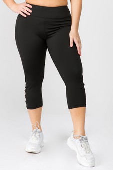 Women's Lattice Capri Cutout Activewear Leggings style 3