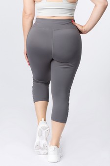 Women's Active Lattice Capri Cutout Workout Leggings style 3