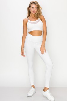 Women's High Waist Tech Pocket Activewear Leggings (Large only) style 4