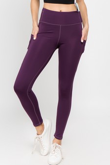 Women's High Waist Tech Pocket Activewear Leggings (Small only) style 2