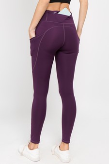 Women's High Waist Tech Pocket Activewear Leggings (Small only) style 3