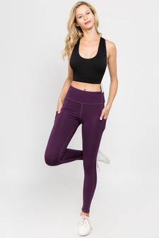 Women's High Waist Tech Pocket Activewear Leggings (Small only) style 4