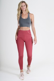 Women's High Waist Tech Pocket Activewear Leggings (Small only) style 4