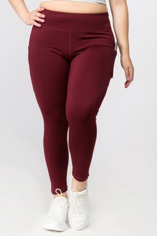 Women's High Waist Tech Pocket Activewear Leggings (XXL only) style 2