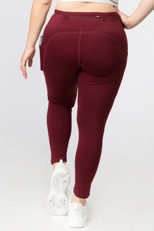 Women's High Waist Tech Pocket Activewear Leggings (XXL only) style 3
