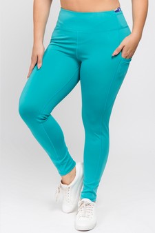 Women's High Waist Tech Pocket Activewear Leggings (XXL only) style 2
