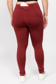 Women's High Waist Tech Pocket Activewear Leggings (XXL only) style 3