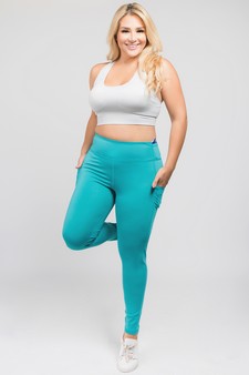 Women's High Waist Tech Pocket Activewear Leggings (XXXL only) style 4