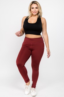 Women's High Waist Tech Pocket Activewear Leggings (XXXL only) style 4