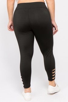 Women's Lattice Ankle Cutout Activewear Leggings style 5