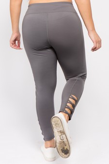 Women's Lattice Ankle Cutout Activewear Leggings style 4