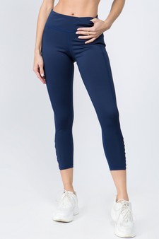 Women's Lattice Ankle Cutout Activewear Leggings style 2