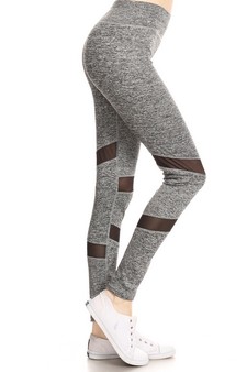 Women's Stylish Stride Mesh Activewear Leggings style 2