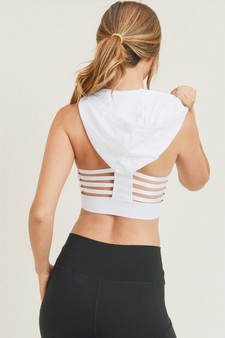 Women’s Seamless Performance Style Sports Bra with Hoodie style 6