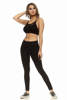 Multi Strap Sports Bra w/Front Mesh style 6