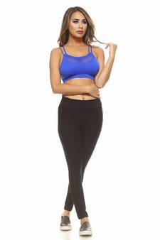 Multi Strap Sports Bra w/Front Mesh style 5