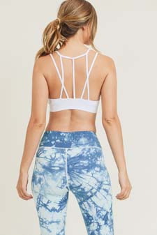 Multi Strap Sports Bra w/Front Mesh style 6