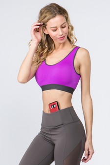 Women’s Loop Back Sports Bra style 5