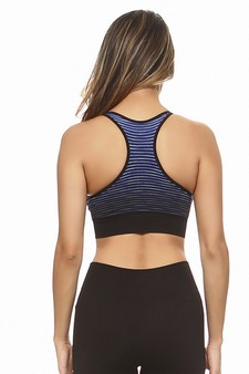 Women’s Ombre Stripe Sports Bra style 5