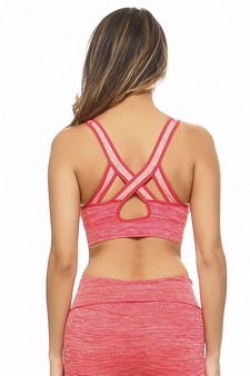 Women’s Dip Dye Ombre Athletic Bra Top (Small only) style 4