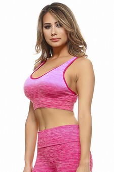 Women’s Dip Dye Ombre Athletic Bra Top (Small only) style 2