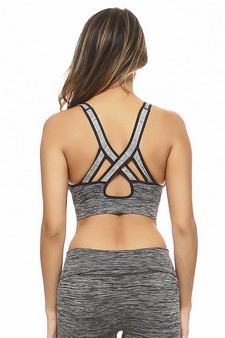 Women’s Dip Dye Ombre Athletic Bra Top style 5