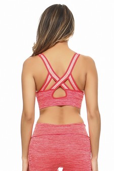 Women’s Dip Dye Ombre Athletic Bra Top style 5