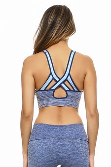 Women’s Dip Dye Ombre Athletic Bra Top style 4