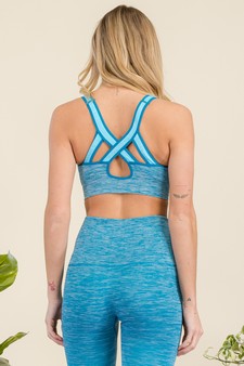 Women’s Dip Dye Ombre Athletic Bra Top style 3