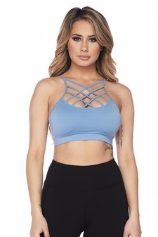 Women’s Active Seamless Caged Neck Sports Bra