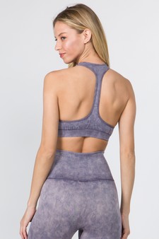 Women's Racerback Vintage Wash Sports Bra style 3