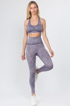 Women's Racerback Vintage Wash Sports Bra style 4
