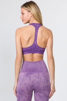 Women's Racerback Vintage Wash Sports Bra style 3