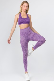 Women's Racerback Vintage Wash Sports Bra style 4