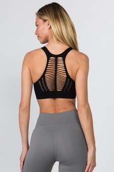 Women's Macrame Cut Out Activewear Sports Bra style 2