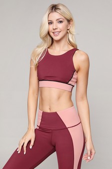 Women's Crush it Colorblock Sports Bra + Legging Activewear Set style 5