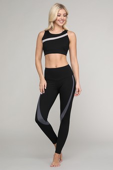 Women's Striped Activewear Sports Bra style 6