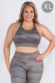 Women's Camouflage Activewear Sports Bra
