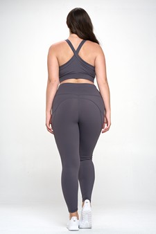 Women's Buttery Soft Sports Bra and Legging Activewear Set style 3