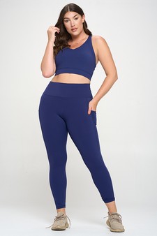 Women's Buttery Soft Sports Bra and Legging Activewear Set