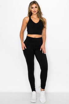 Women's Buttery Soft Sports Bra and Legging Activewear Set style 2