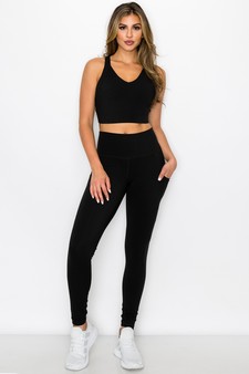 Women's Buttery Soft Sports Bra and Legging Activewear Set