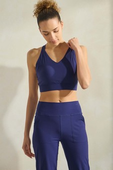 Women's Buttery Soft Activewear Sports Bra & Solid Jogger Set style 4