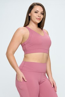 Women’s Full Coverage Buttery Soft Activewear Sports Bra (XL only) style 3