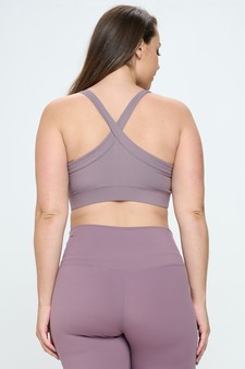 Women’s Full Coverage Buttery Soft Activewear Sports Bra (XL only) style 4