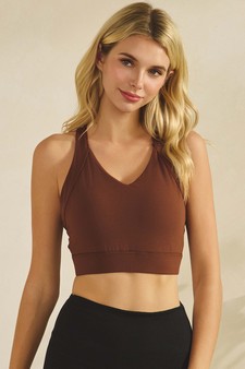 Women’s Full Coverage Buttery Soft Activewear Sports Bra (XL only) style 4